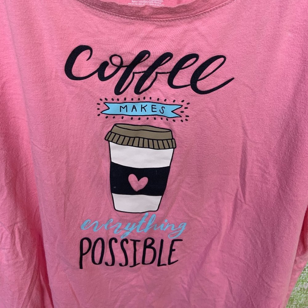 Secret Treasures Pink Lounge/Sleepwear Tee Shirt Size Large